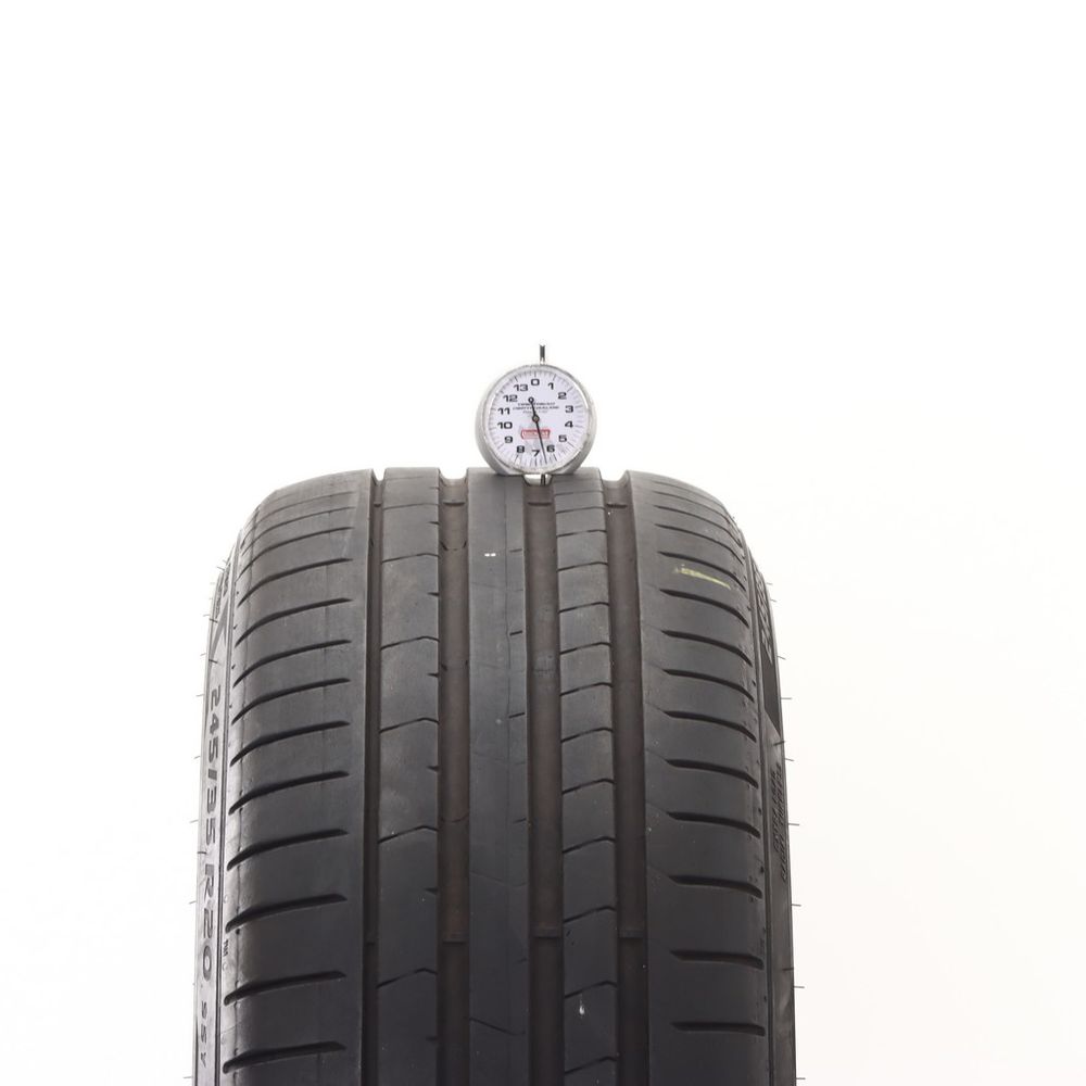 Set of (2) Used 245/35R20 Pirelli P Zero PZ4 MOE Run Flat 95Y - 6.5-7.5/32 - Image 2
