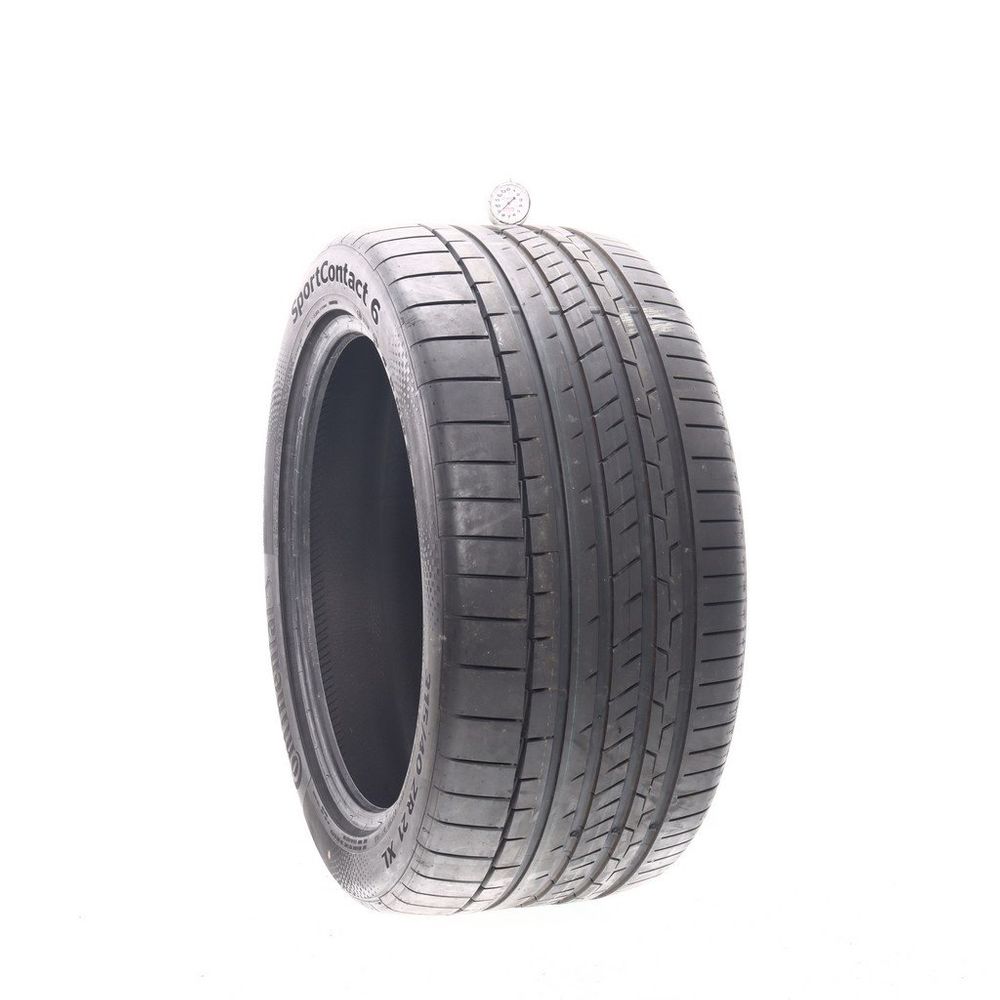 Set of (4) Used 315/40ZR21 Continental SportContact 6 MO1 115Y - 8.5/32 - Image 1