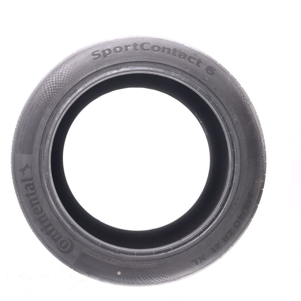 Set of (4) Used 315/40ZR21 Continental SportContact 6 MO1 115Y - 8.5/32 - Image 3