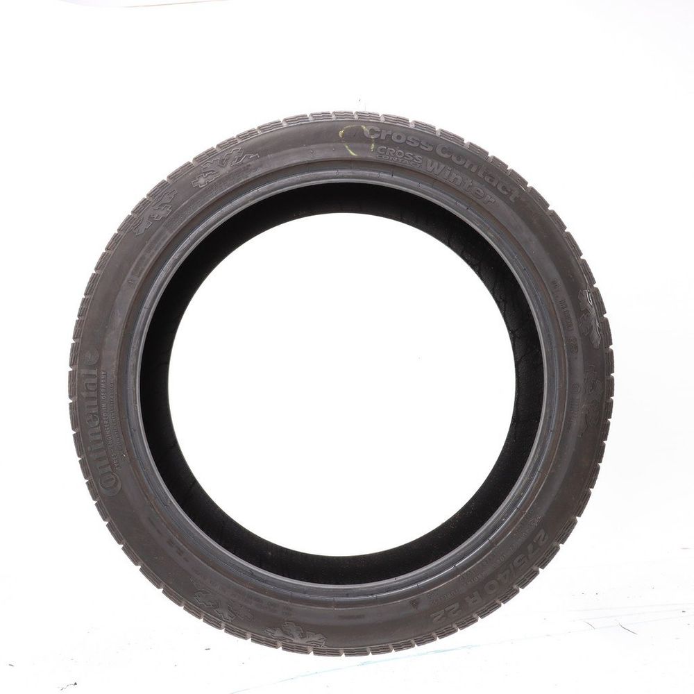Set of (2) Used 275/40R22 Continental CrossContact Winter 108V - 6/32 - Image 3
