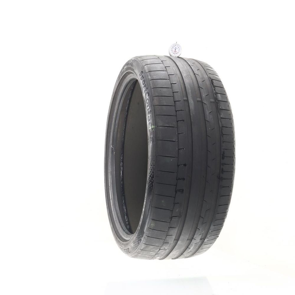 Used 285/35R23 Continental SportContact 6 R01 ContiSilent 107Y - 7/32 - Image 1