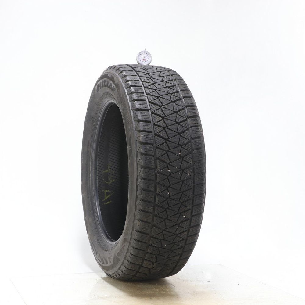Set of (2) Used 225/60R18 Bridgestone Blizzak DM-V2 100S - 7.5-8/32 - Image 1