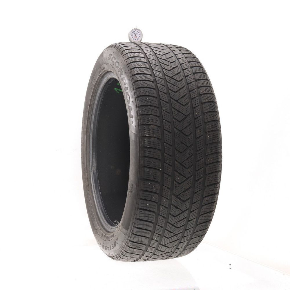 Set of (2) Used 285/45R20 Pirelli Scorpion Winter AO 112V - 5.5/32 - Image 1