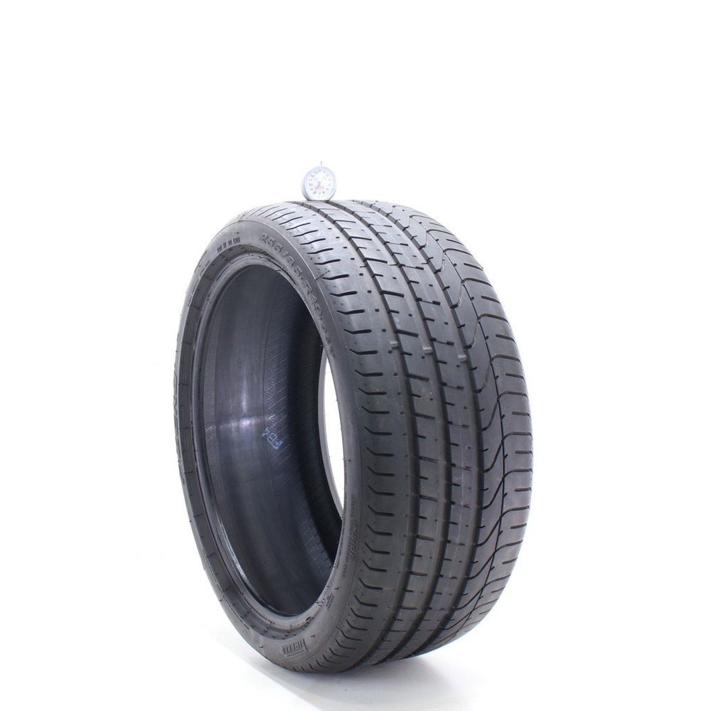 Set of (2) Used 255/35R19 Pirelli P Zero MO 96Y - 8-9/32 - Image 1