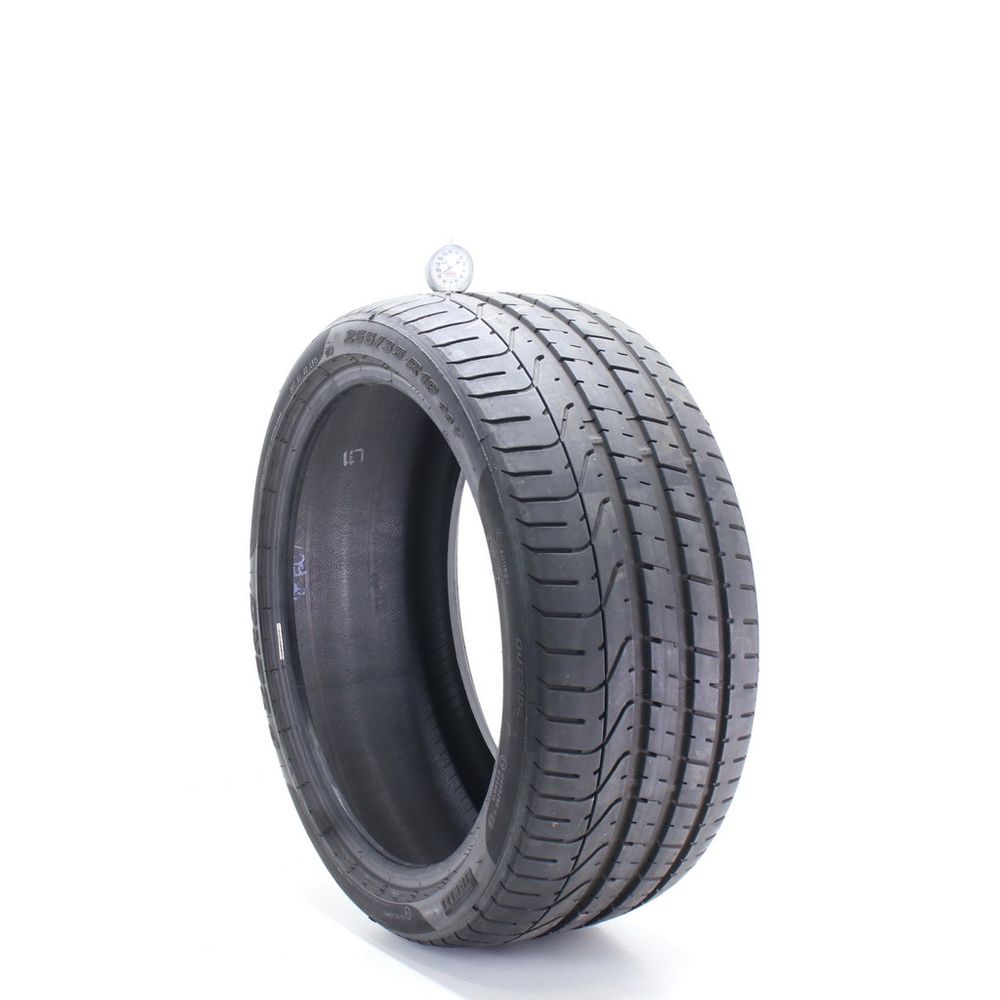 Set of (2) Used 255/35R19 Pirelli P Zero MO 96Y - 8-9/32 - Image 4