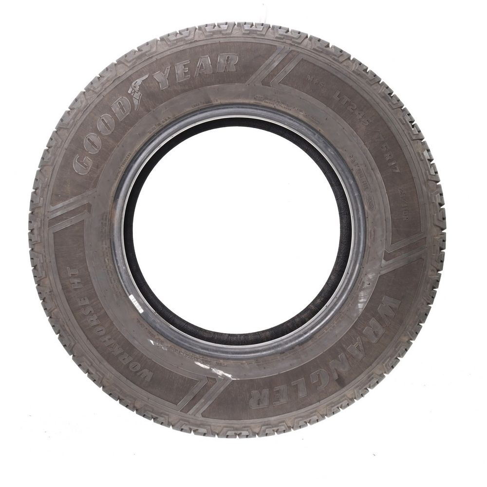 Used LT 245/75R17 Goodyear Wrangler Workhorse HT 121/118R E - 8/32 - Image 3