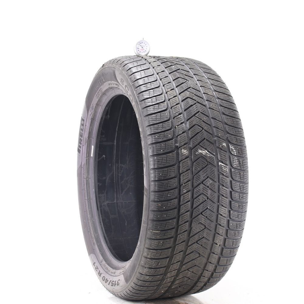 Set of (4) Used 315/40R21 Pirelli Scorpion Winter MO 115V - 5-6.5/32 - Image 1