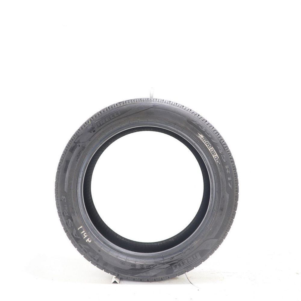 Set of (2) Used 235/45R17 Pirelli P7 AS Plus 3 97V - 9-9.5/32 - Image 6