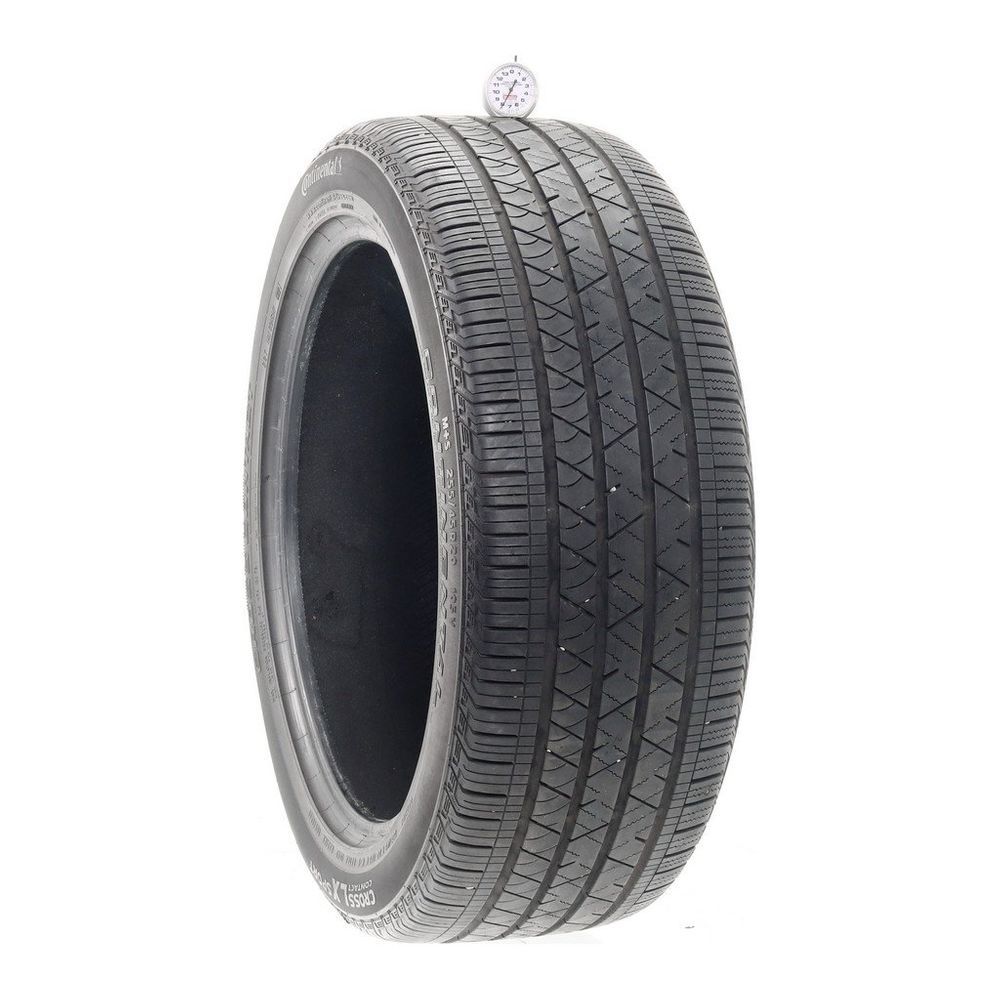 Set of (2) Used 255/45R20 Continental CrossContact LX Sport 105V - 8-9/32 - Image 1