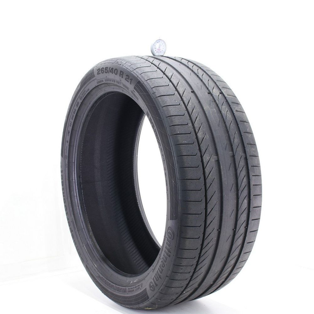 Set of (4) Used 265/40R21 Continental ContiSportContact 5P NO 101Y - 7-7.5/32 - Image 1