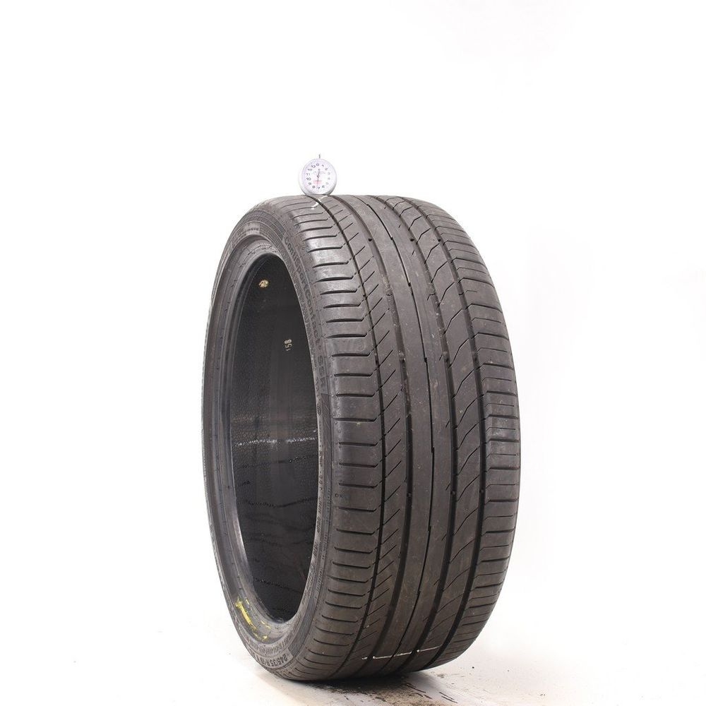 Used 245/35R19 Continental ContiSportContact 5 SSR MOE 93Y - 7.5/32 - Image 1