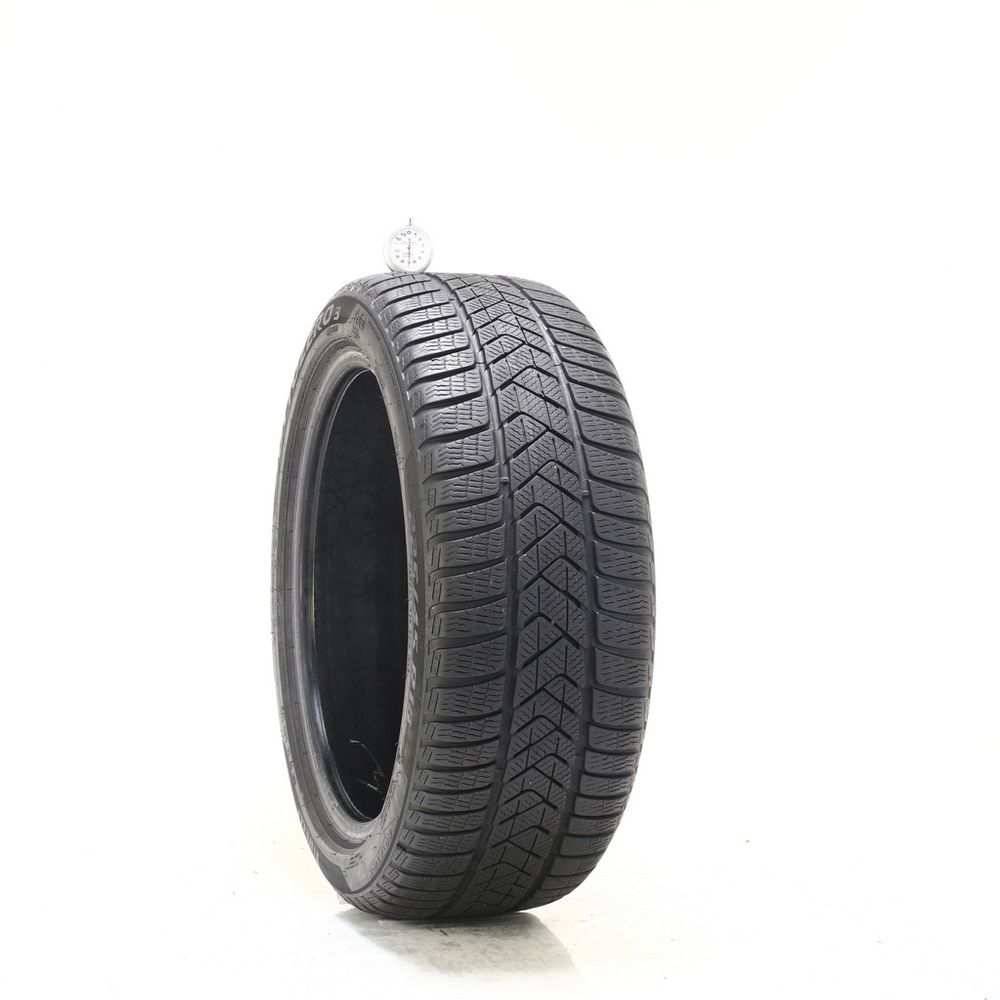 Set of (2) Used 225/45R18 Pirelli Winter Sottozero 3 Run Flat 95V - 7-7.5/32 - Image 1