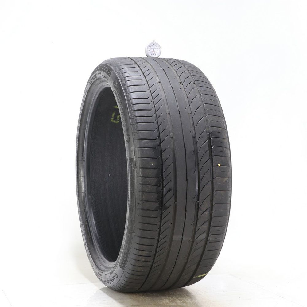 Set of (2) Used 285/35R21 Continental ContiSportContact 5 ContiSeal 105Y - 5-6/32 - Image 4