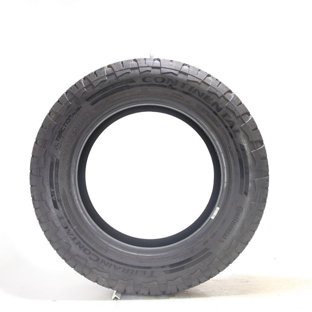 Set of (2) Used 265/60R18 Continental TerrainContact AT 110T - 10.5-11.5/32 - Image 3