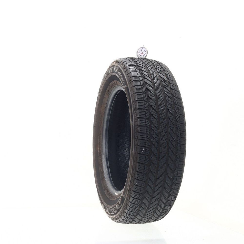 Set of (2) Used 225/65R17 Bridgestone WeatherPeak 102H - 6-7/32 - Image 1