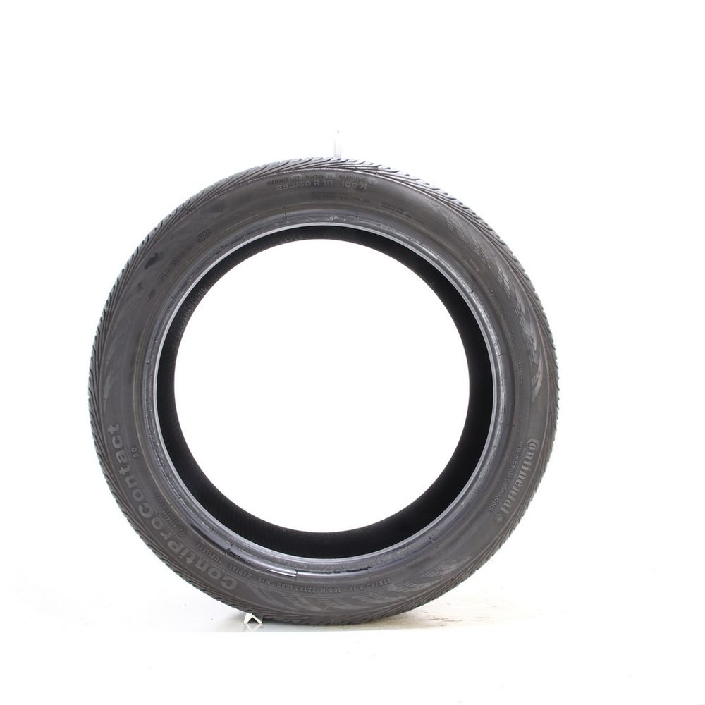 Set of (2) Used 255/40R19 Continental ContiProContact AO 100H - 7-7.5/32 - Image 3