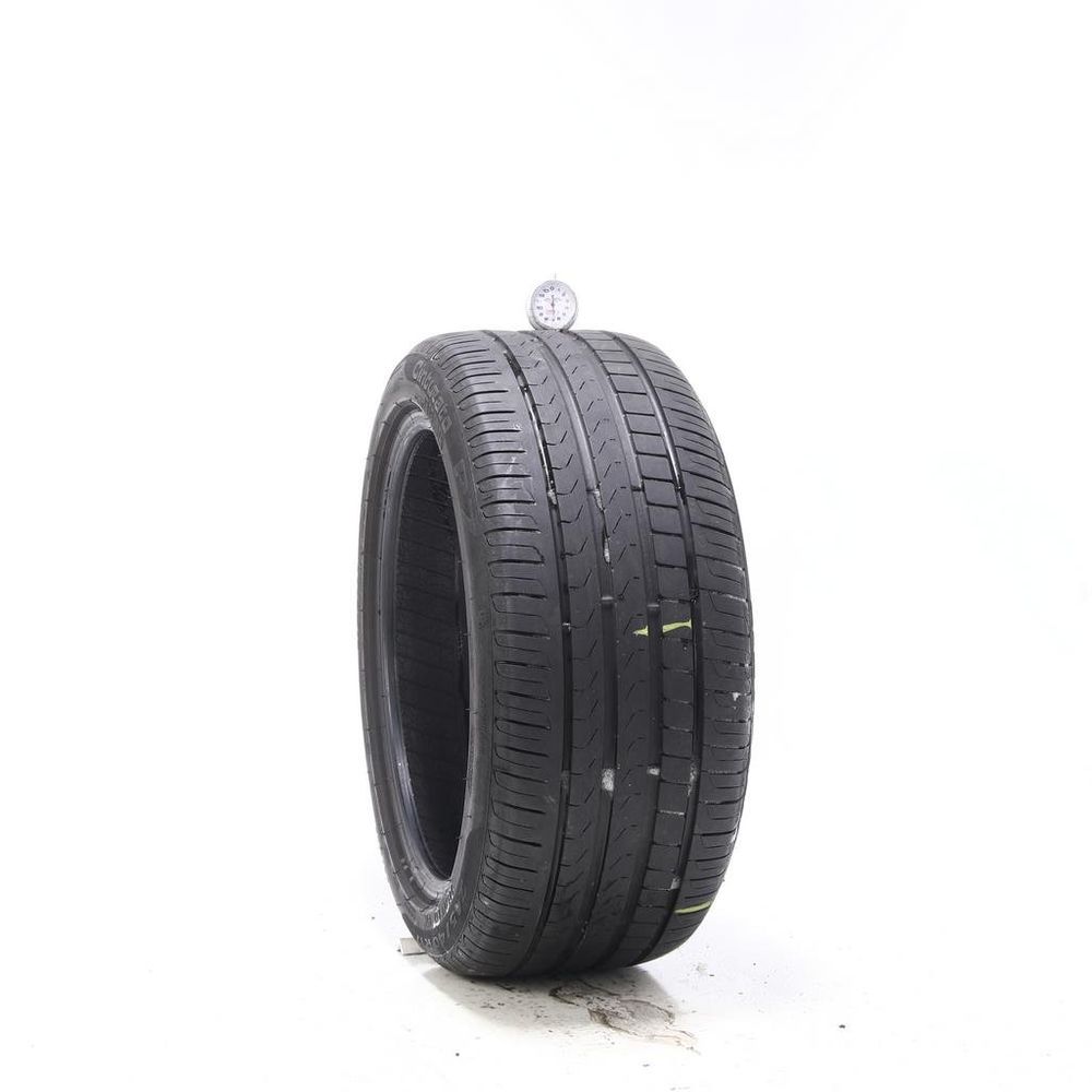 Set of (2) Used 245/40R17 Pirelli Cinturato P7 MO 91W - 6.5-7/32 - Image 1