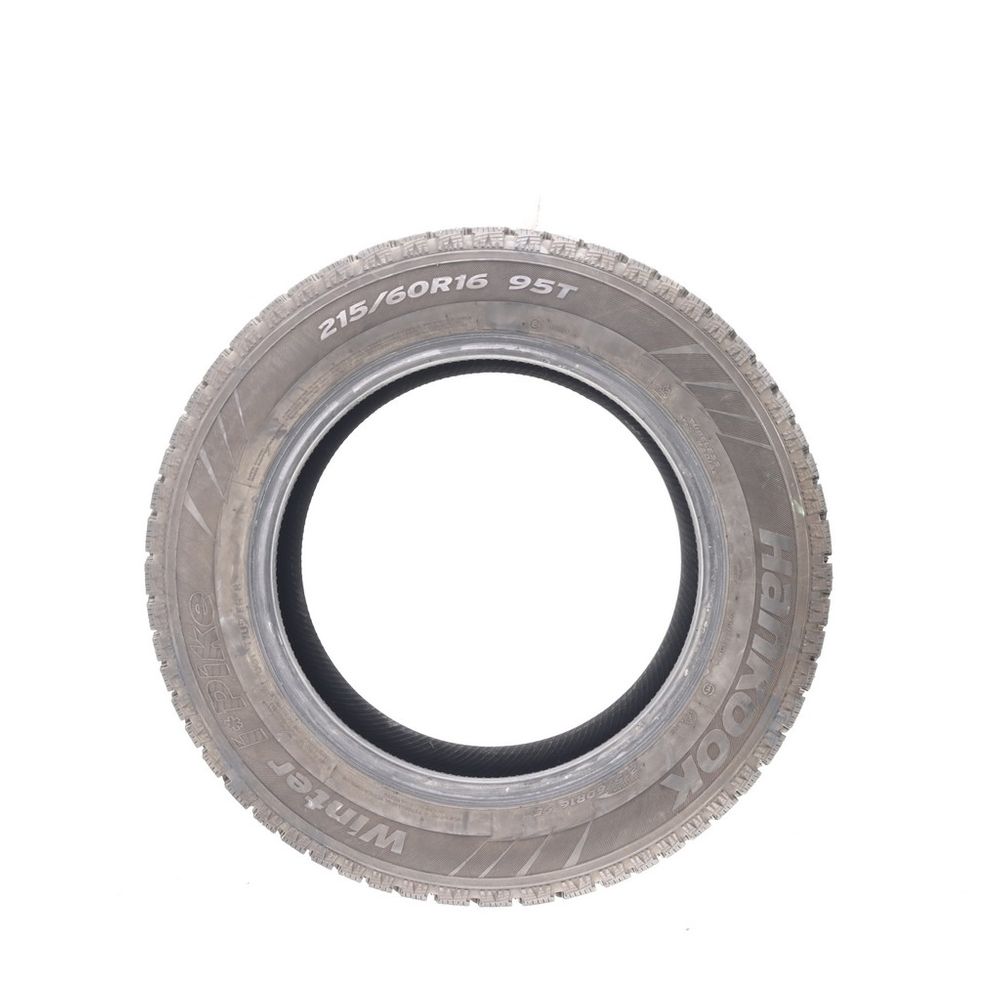 Used 215/60R16 Hankook Winter i*Pike (W409) Studded 95T - 8.5/32 - Image 3