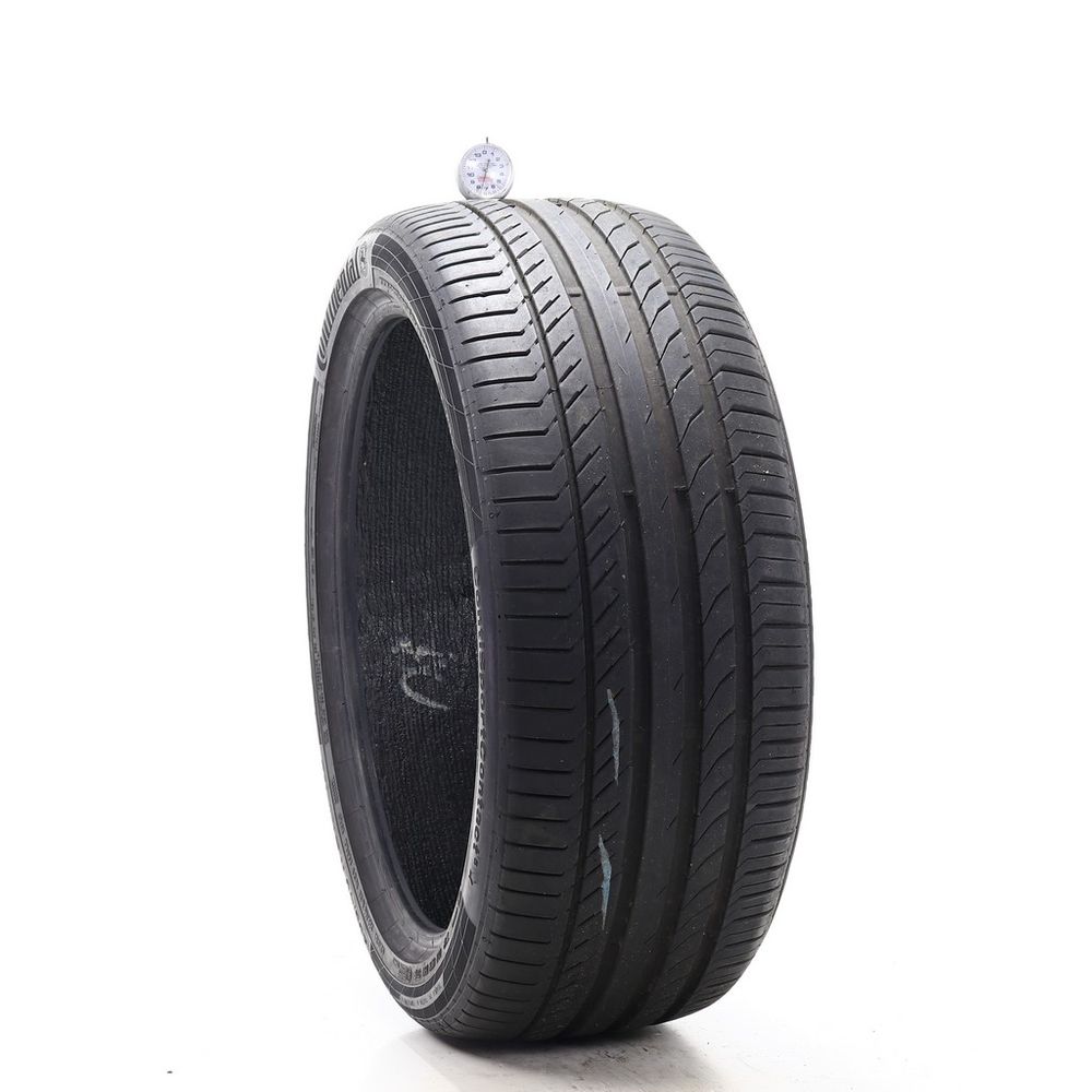 Set of (2) Used 255/40R21 Continental ContiSportContact 5 ContiSeal 102Y - 6.5-7.5/32 - Image 4