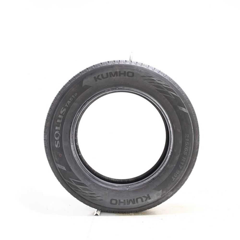 Set of (2) Used 215/65R17 Kumho Solus TA51a 99T - 9/32 - Image 3