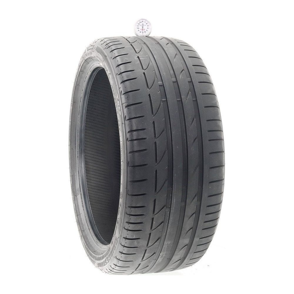 Set of (2) Used 255/35R19 Bridgestone Potenza S001 RFT 92Y - 7/32 - Image 1