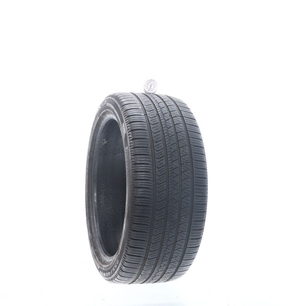 Set of (2) Used 255/40R19 Pirelli P7 AS Plus 3 100V - 7.5-8/32 - Image 1