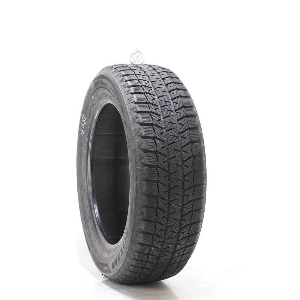Set of (2) Used 225/60R18 Bridgestone Blizzak WS80 100H - 8.5-9/32 - Image 1