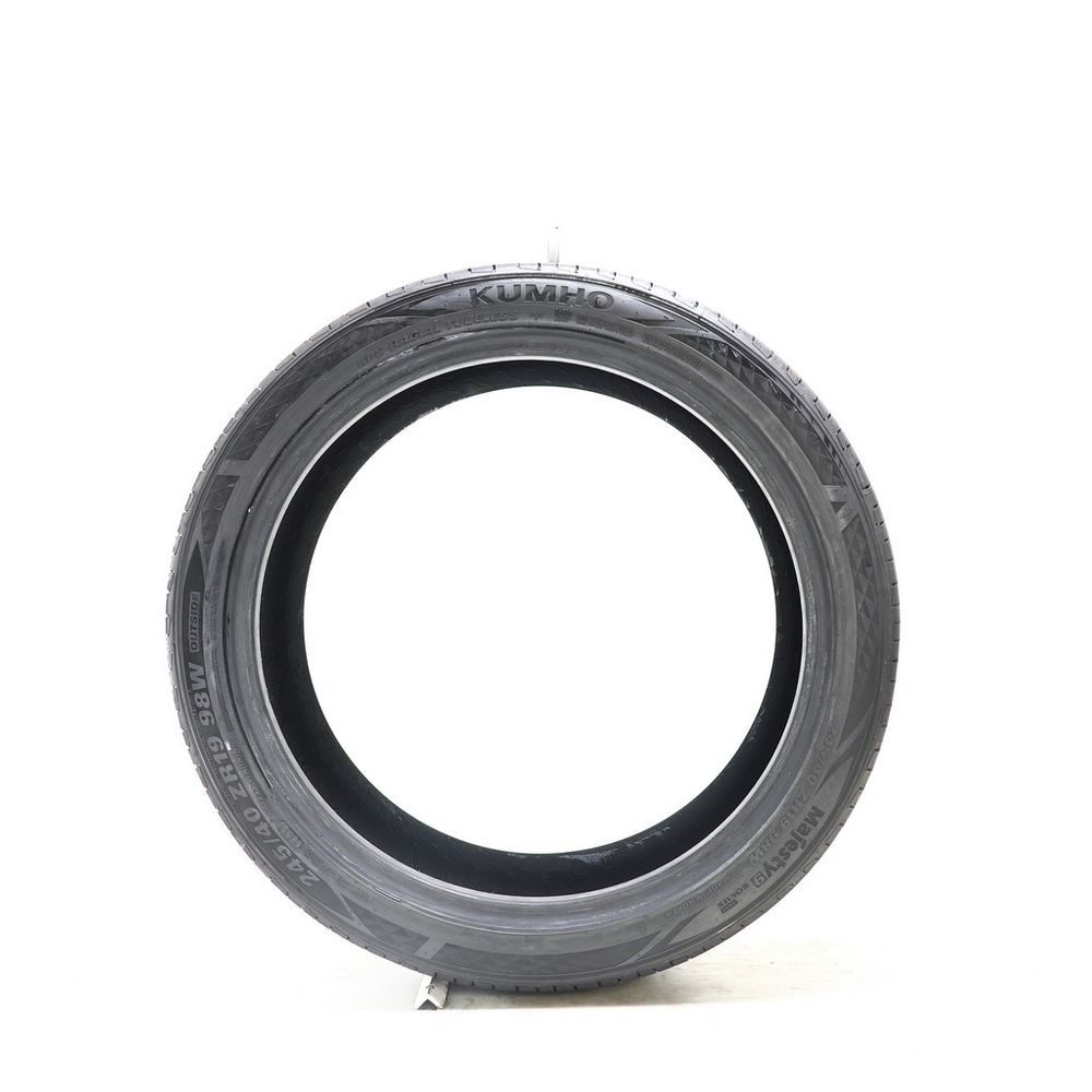 Set of (2) Used 245/40ZR19 Kumho Majesty 9 Solus TA91 98W - 8.5-9/32 - Image 6