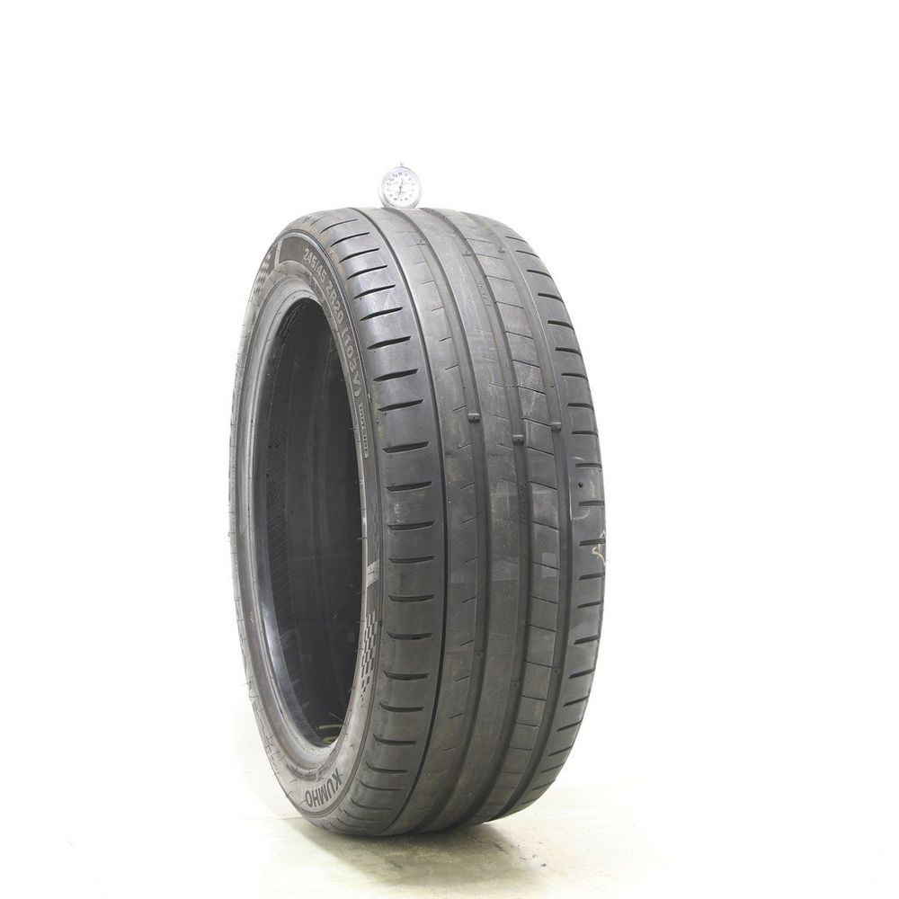 Set of (2) Used 245/45ZR20 Kumho Ecsta PS91 103Y - 7.5/32 - Image 1