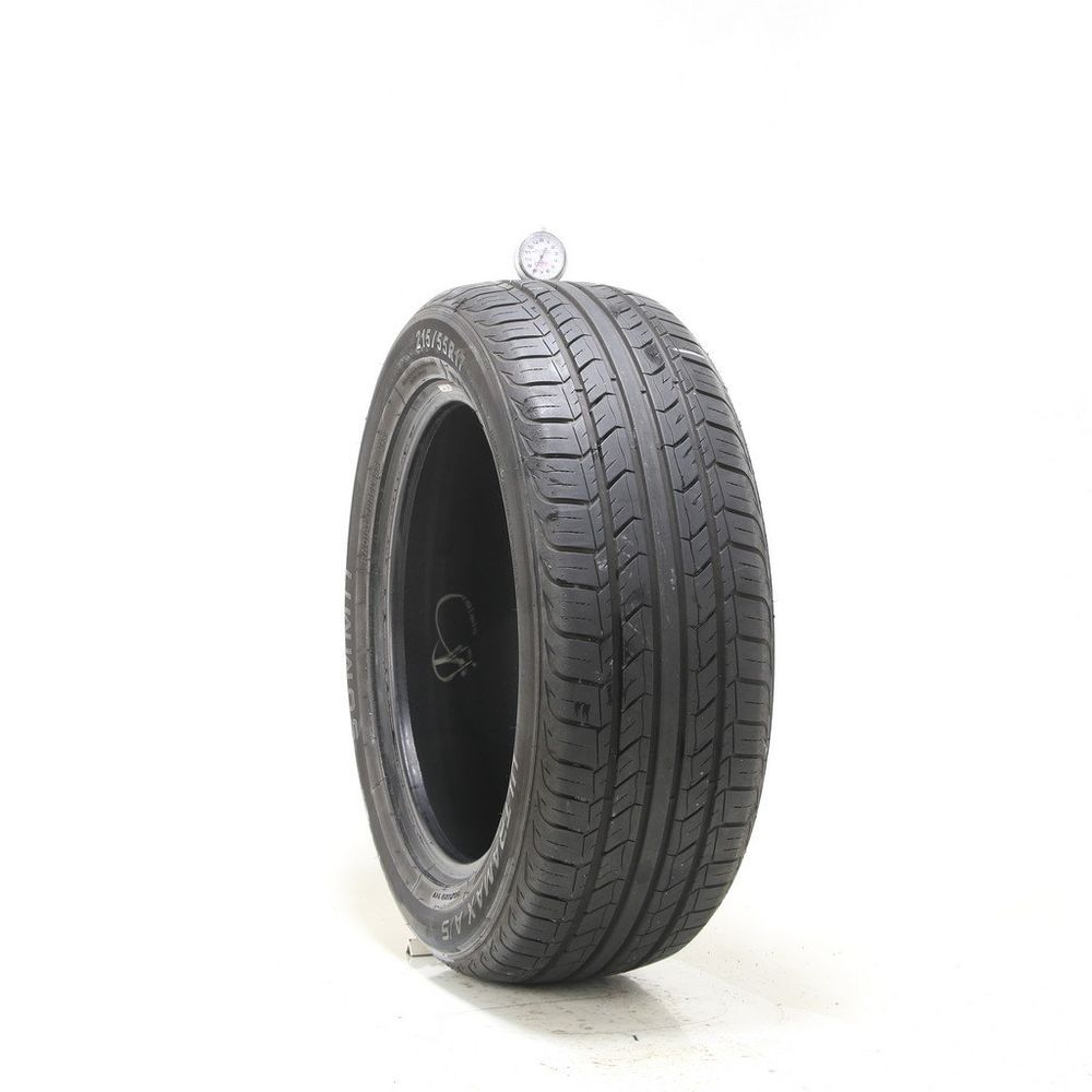 Set of (2) Used 215/55R17 Summit Ultramax A/S 94V - 8-9/32 - Image 1