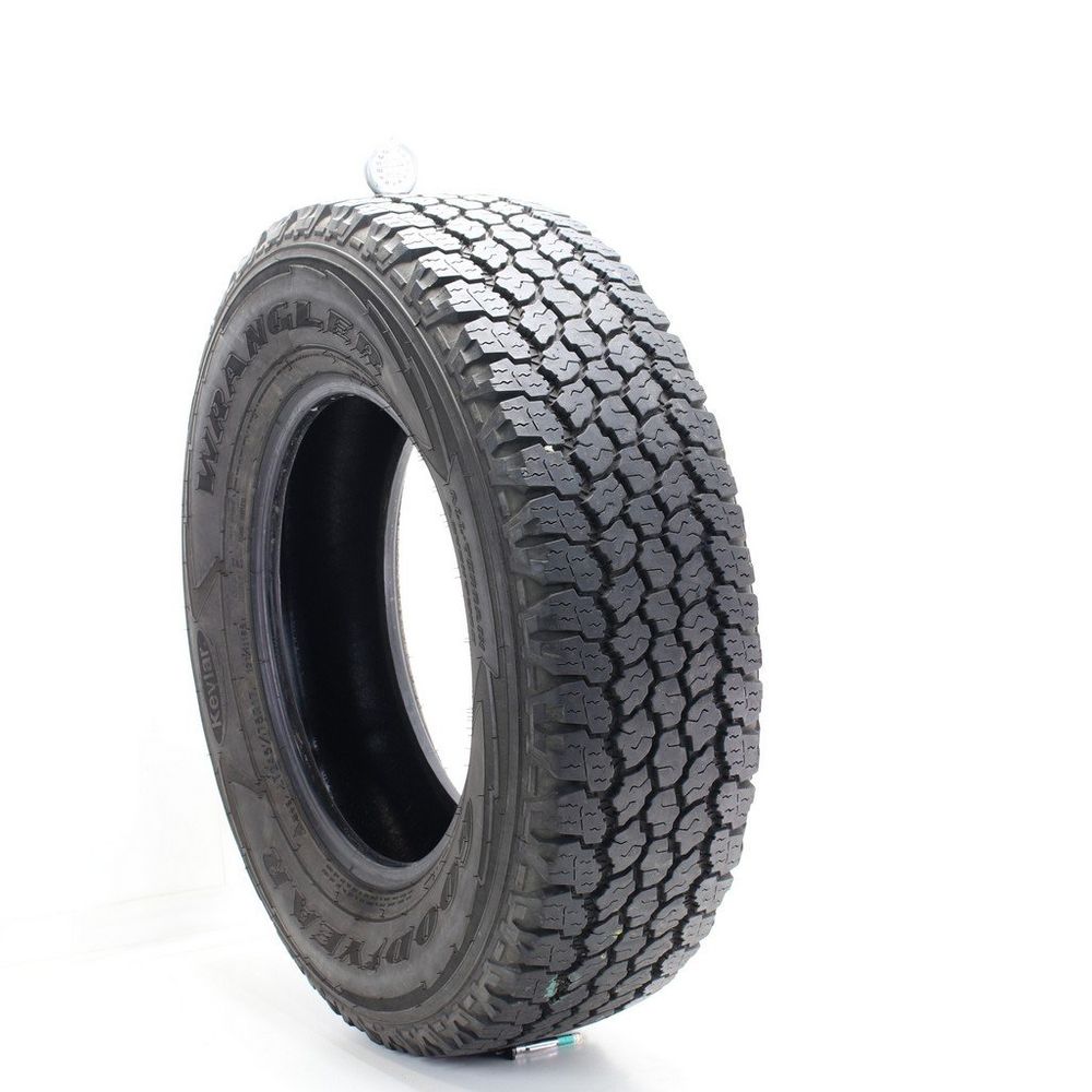 Set of (2) Used LT 245/75R17 Goodyear Wrangler All-Terrain Adventure Kevlar 121/118S - 10-11/32 - Image 1