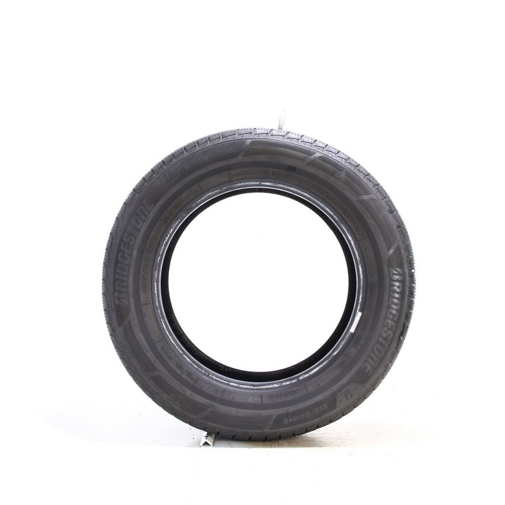 Set of (2) Used 215/60R16 Bridgestone WeatherPeak 95V - 8.5-9/32 - Image 6