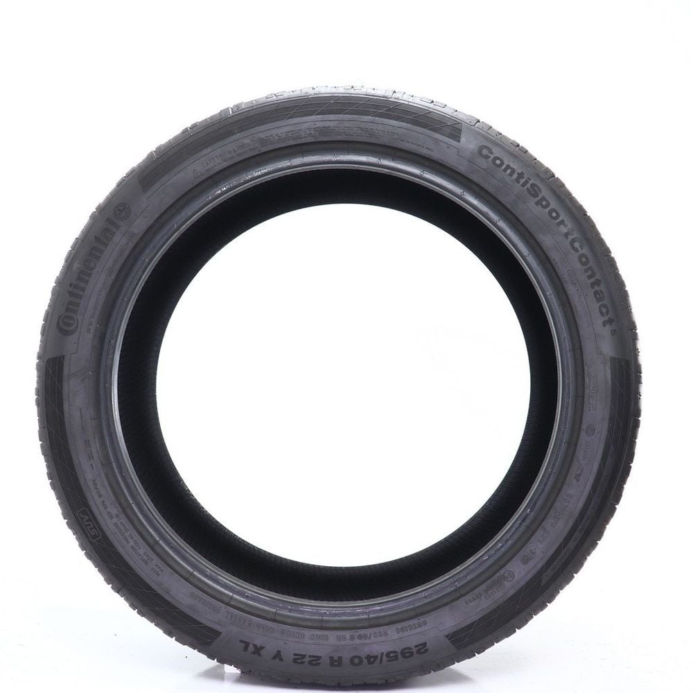 Set of (2) Used 295/40R22 Continental ContiSportContact 5 SUV ContiSilent 112Y - 9/32 - Image 3
