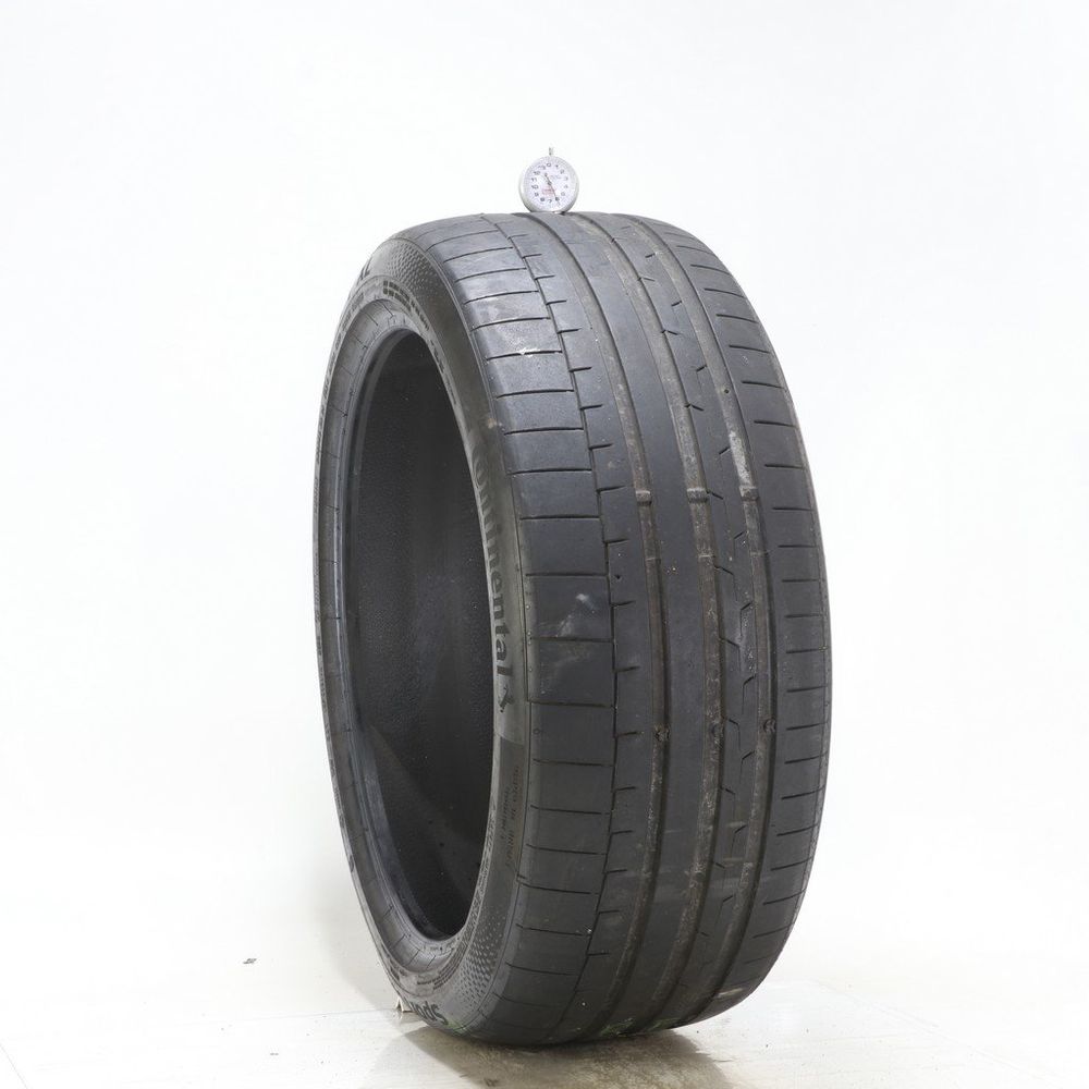 Set of (2) Used 255/40ZR21 Continental SportContact 6 102Y - 6/32 - Image 1