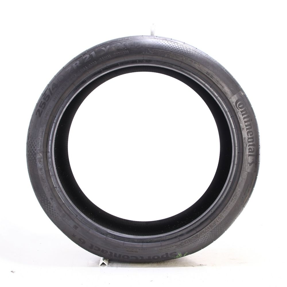 Set of (2) Used 255/40ZR21 Continental SportContact 6 102Y - 6/32 - Image 3