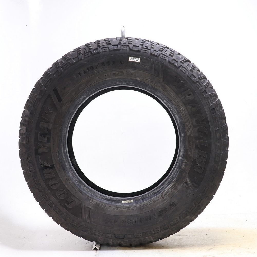 Set of (2) Used LT 215/85R16 Goodyear Wrangler Workhorse AT 115/112R E - 9.5-10/32 - Image 3