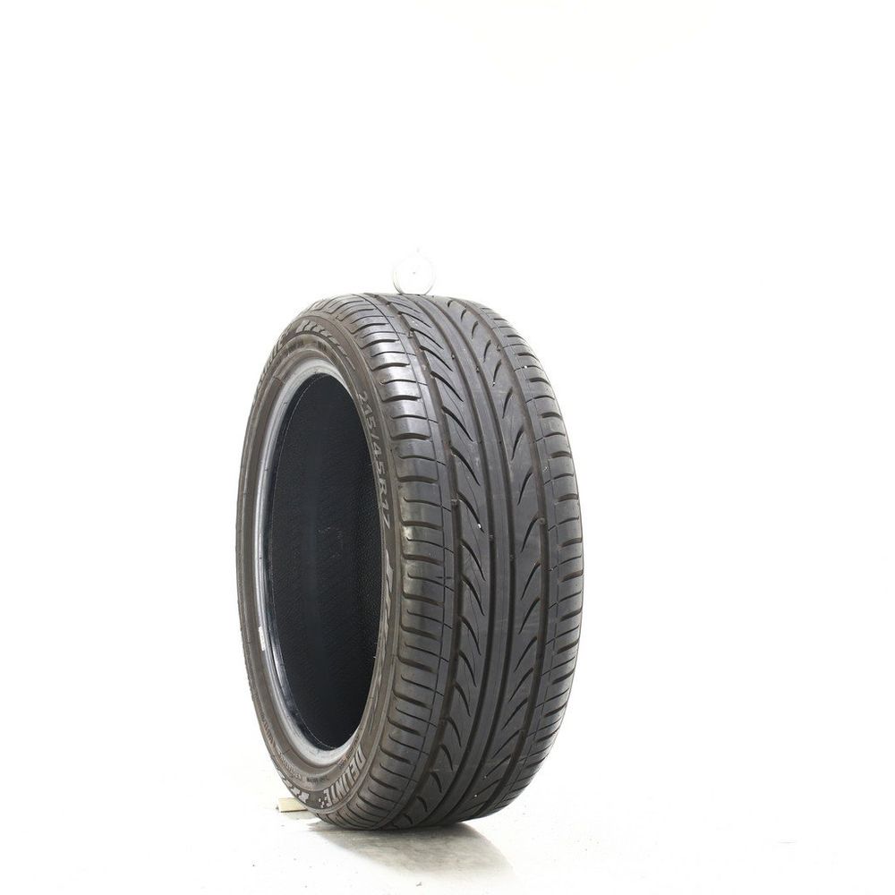 Set of (2) Used 215/45ZR17 Delinte Thunder D7 91W - 8/32 - Image 1