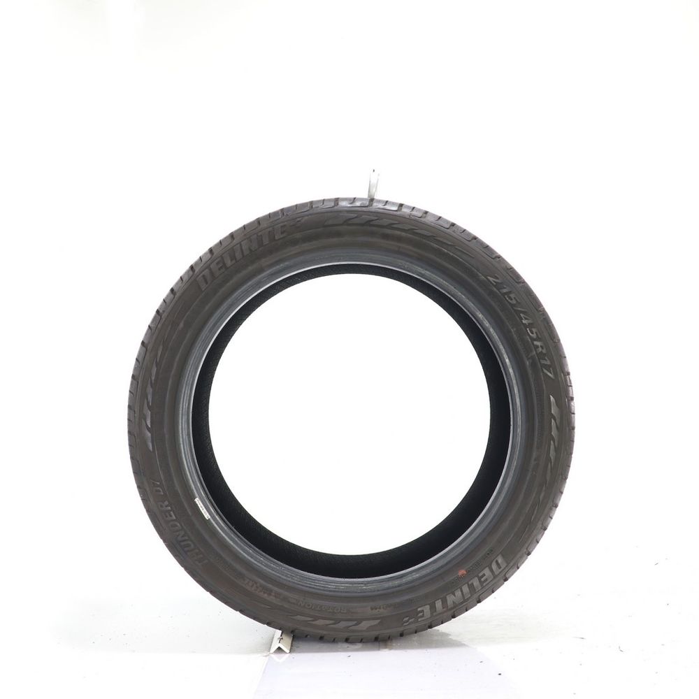 Set of (2) Used 215/45ZR17 Delinte Thunder D7 91W - 8/32 - Image 3