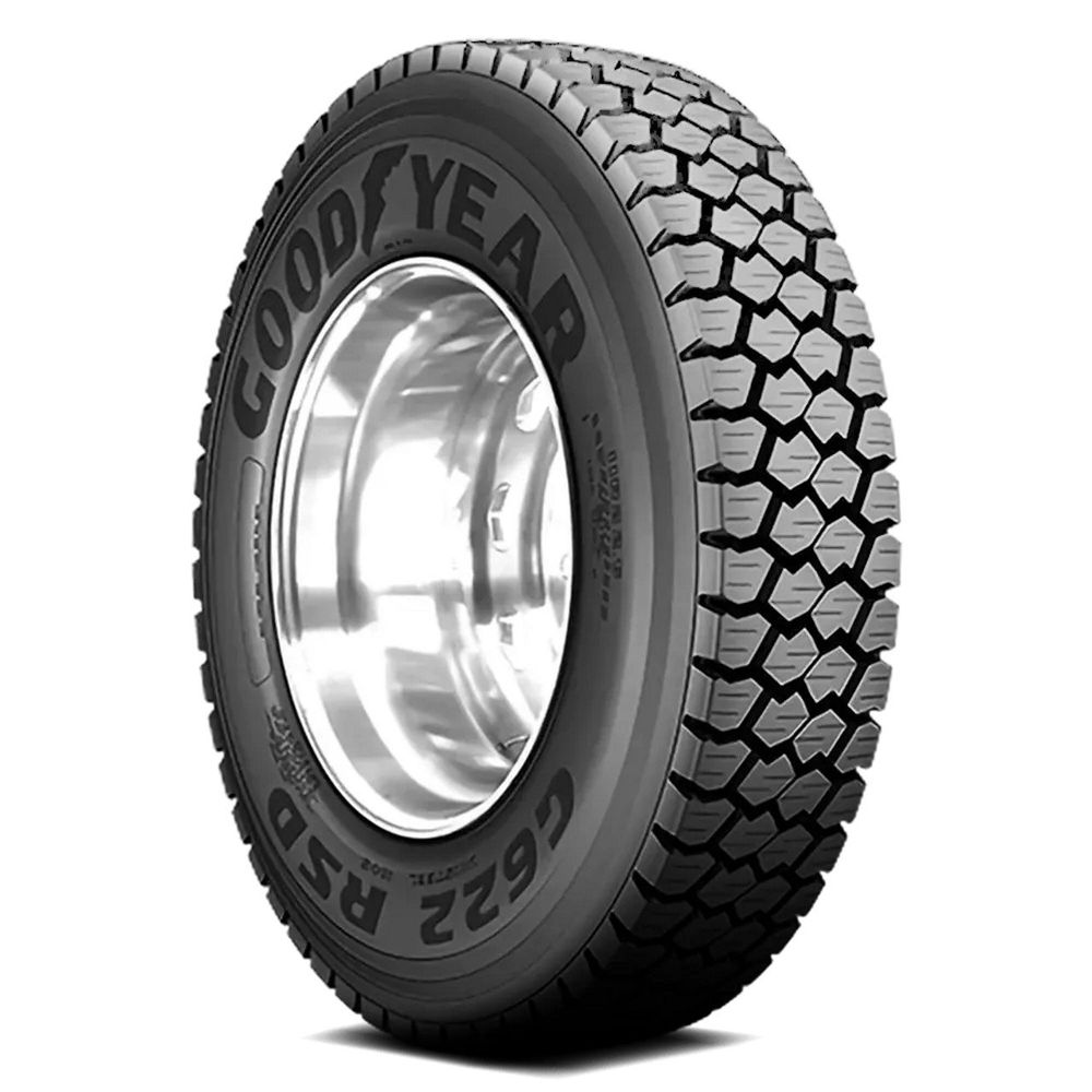 Set of (4) New 245/70R19.5 Goodyear G622 RSD 133L - Image 1