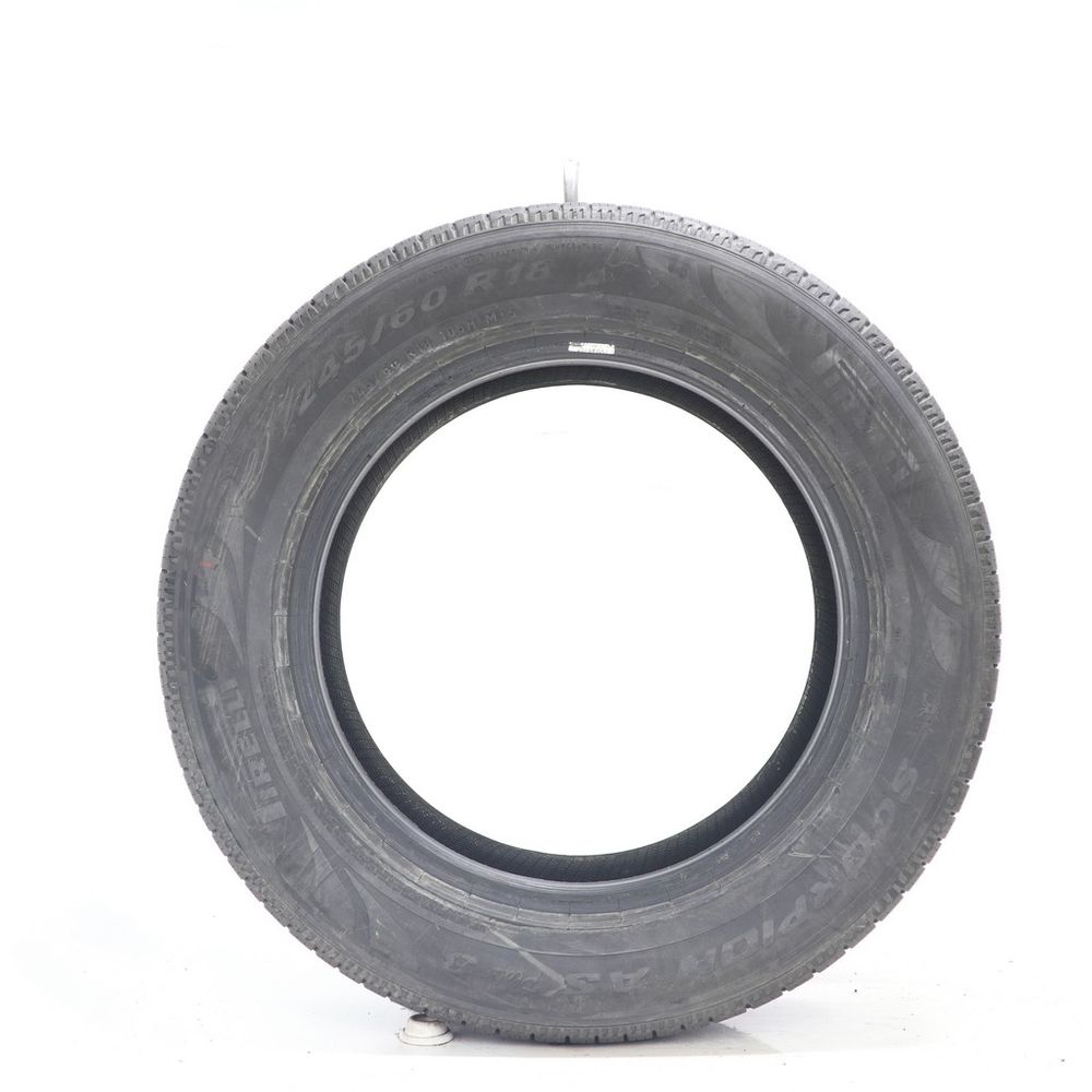 Set of (2) Used 245/60R18 Pirelli Scorpion AS Plus 3 105H - 9.5-11/32 - Image 6