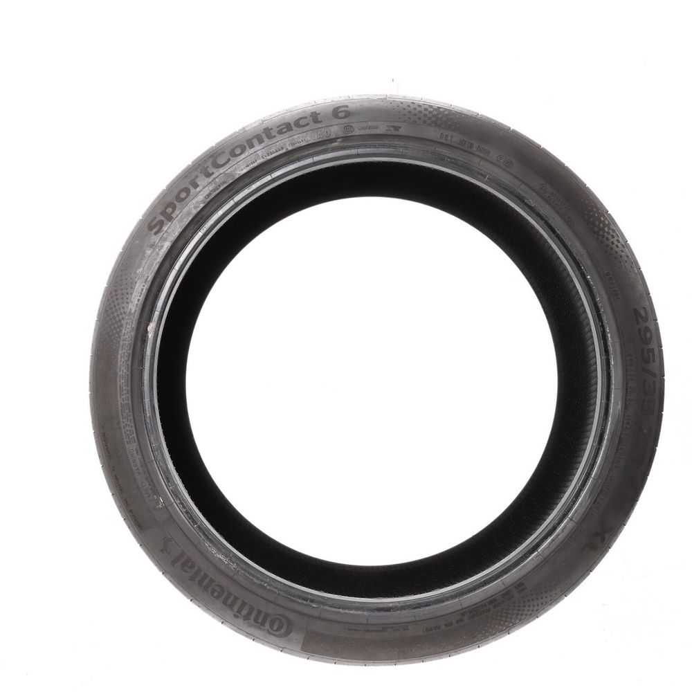 Set of (2) Used 295/35ZR23 Continental SportContact 6 AO 108Y - 5.5-7/32 - Image 3