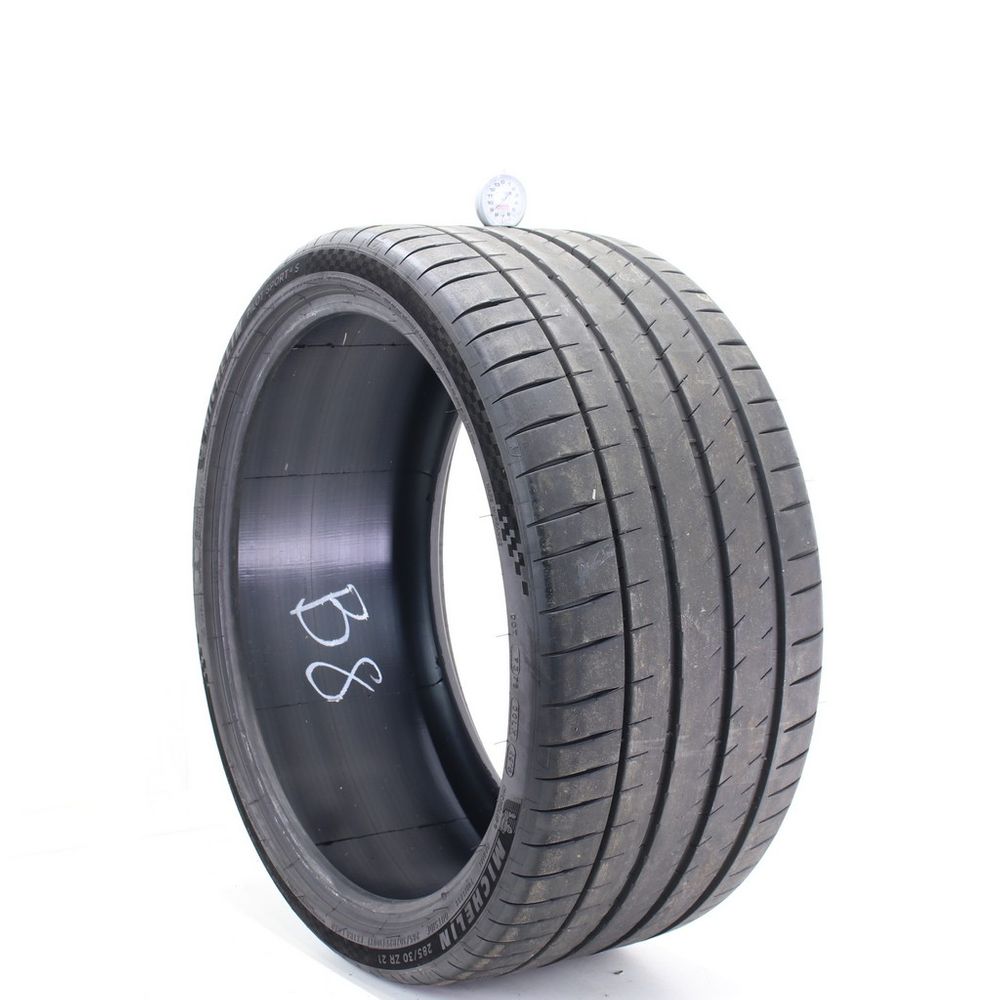 Set of (2) Used 285/30ZR21 Michelin Pilot Sport 4 S 100Y - 8-8.5/32 - Image 4