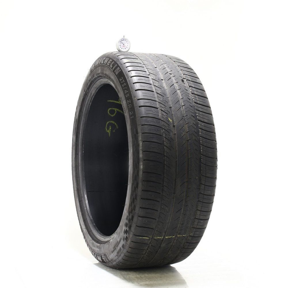 Set of (2) Used 275/45ZR21 Michelin Pilot Sport All Season 4 110Y - 5-6.5/32 - Image 1