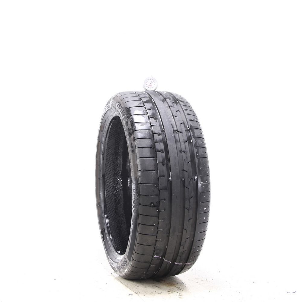 Set of (2) Used 255/35R19 Continental SportContact 6 R01 96Y - 8-8.5/32 - Image 1