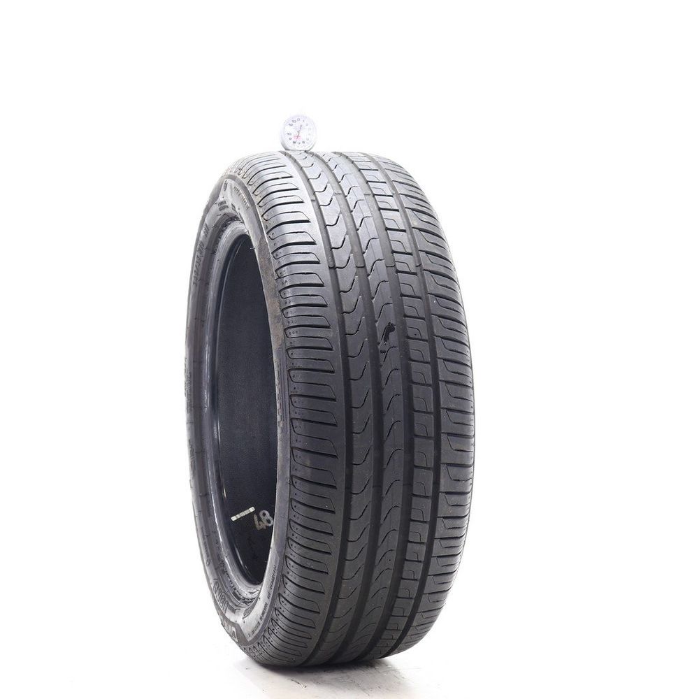 Set of (2) Used 245/45R18 Pirelli Cinturato P7 Run Flat 96Y - 7.5/32 - Image 1