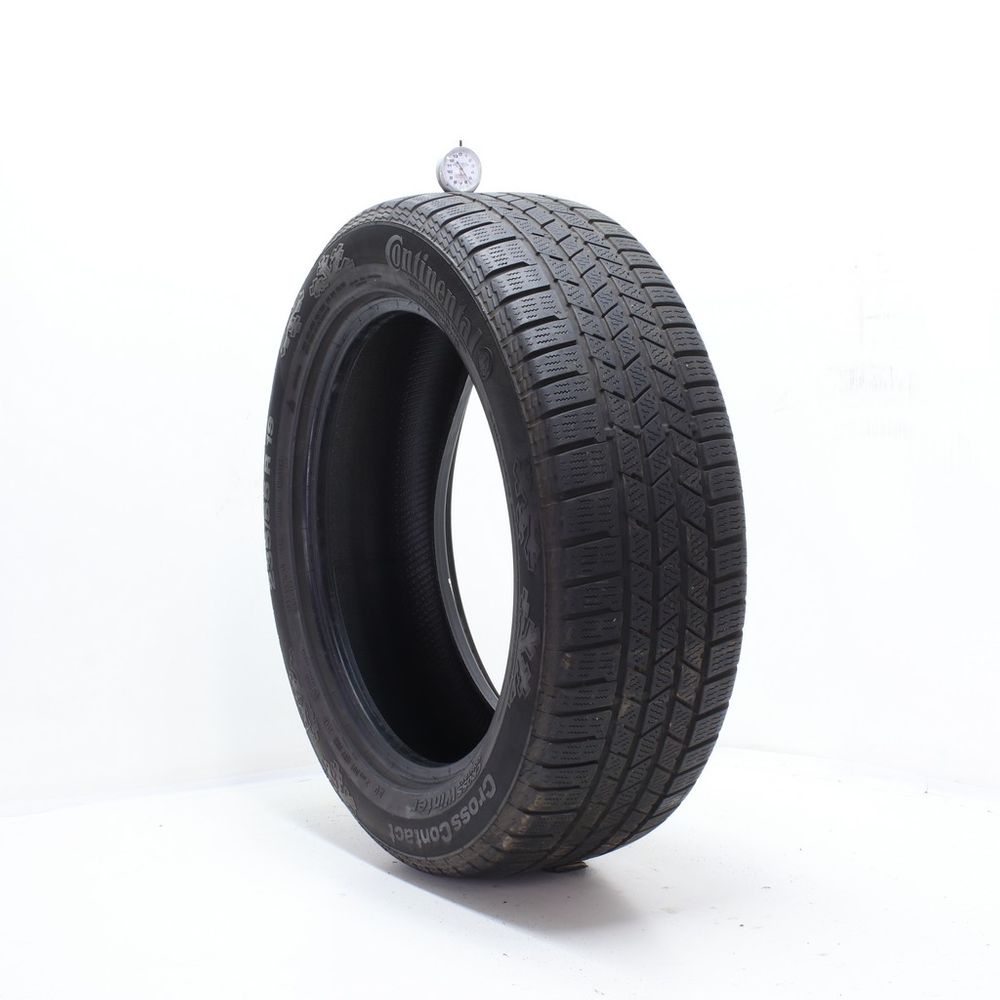 Set of (2) Used 235/55R19 Continental CrossContact Winter AO 101H - 5.5-7/32 - Image 1