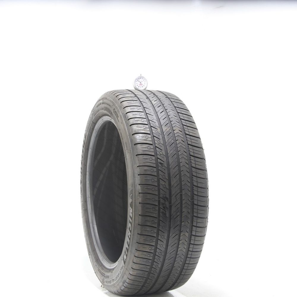 Set of (2) Used 255/45ZR19 Michelin Pilot Sport All Season 4 104Y - 5-6.5/32 - Image 1