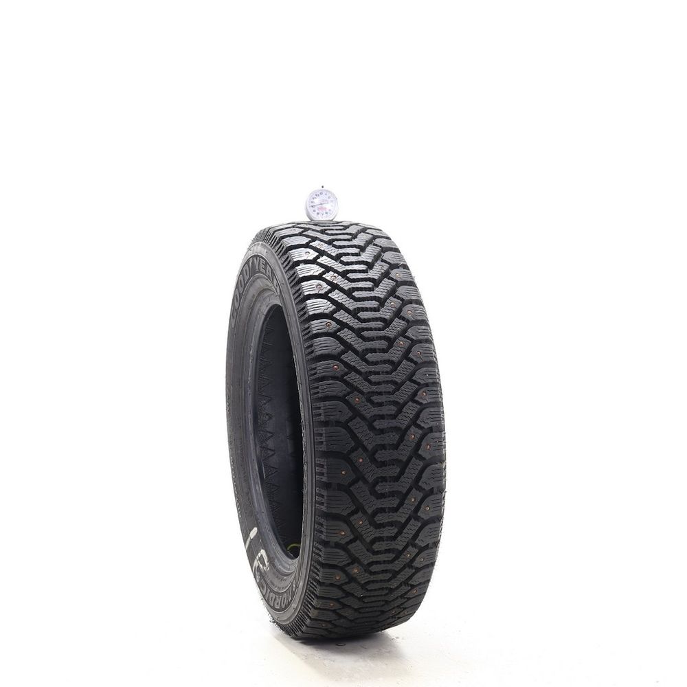Set of (2) Used 195/60R15 Goodyear Nordic Winter Studded 87S - 9.5-10/32 - Image 4