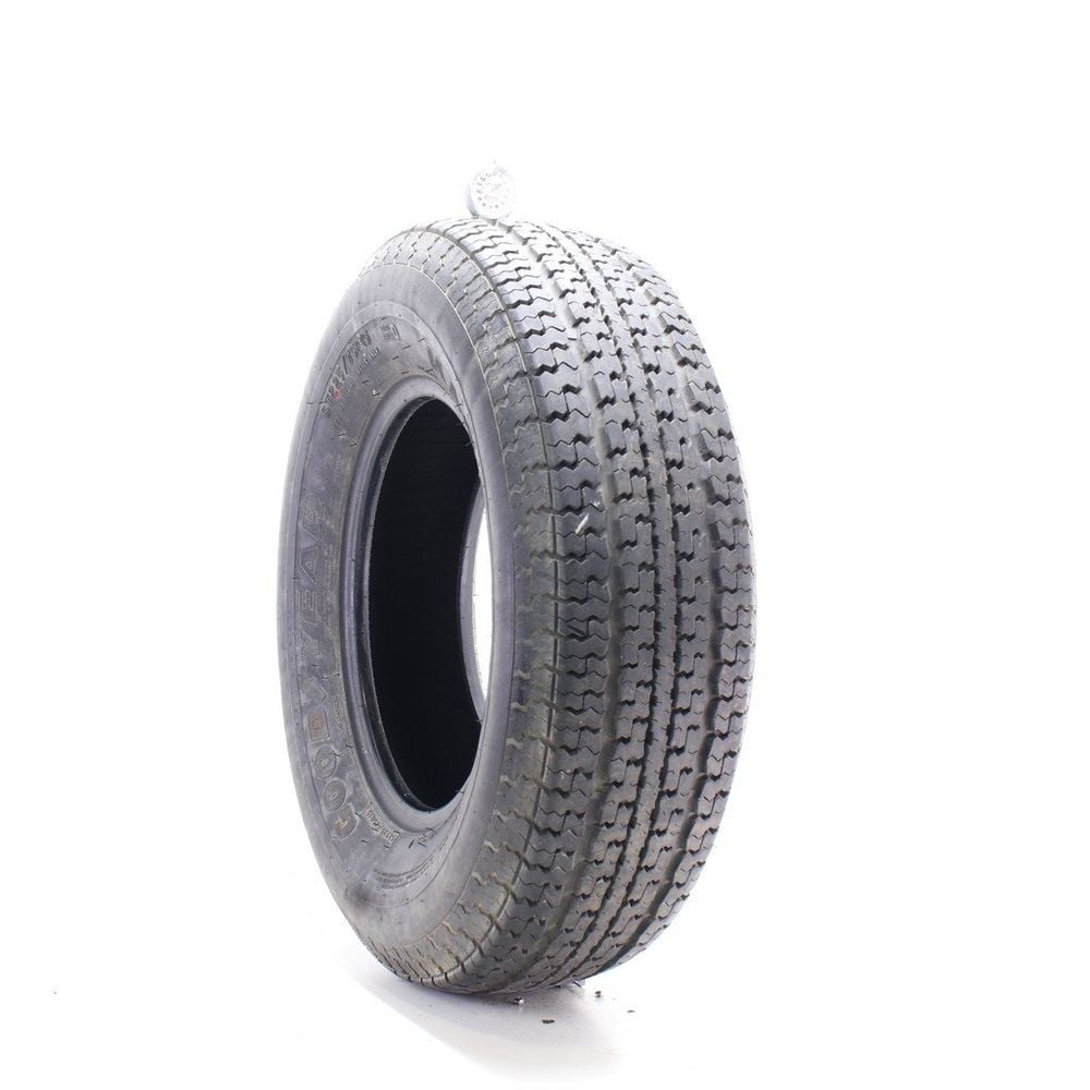 Set of (2) Used ST 225/75R15 Goodyear Marathon Scuff Guard 113/108L D - 8.5-9.5/32 - Image 1