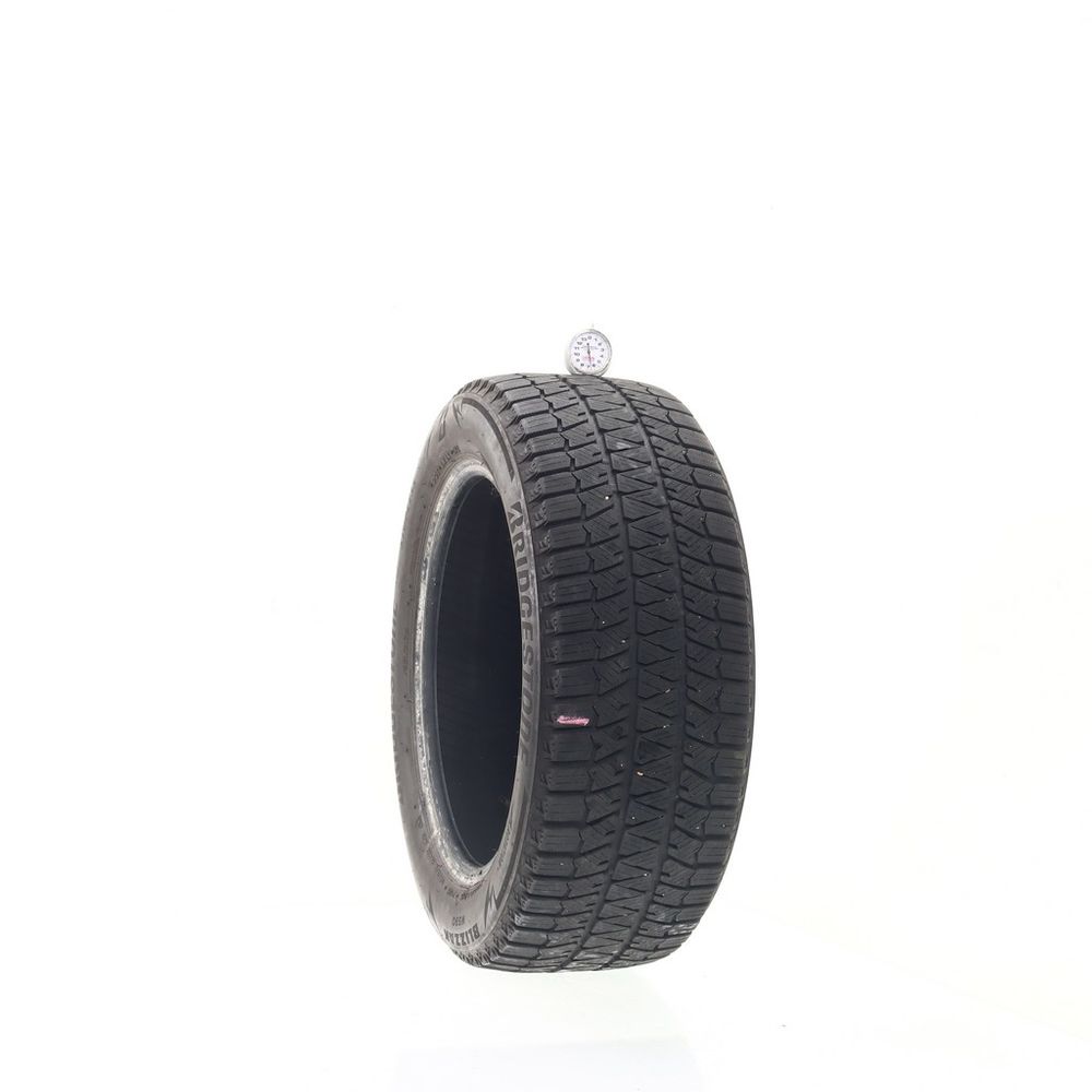 Set of (2) Used 205/55R16 Bridgestone Blizzak WS90 Studless 91H - 6.5-7/32 - Image 1
